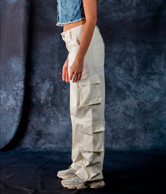 Ivory Cargo Pants